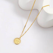 Double Circle Sun Necklace