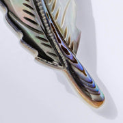 Shell Feather Brooch