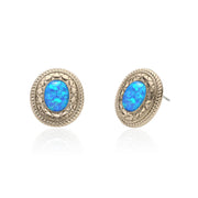 Coffee Gold Opal Earrings