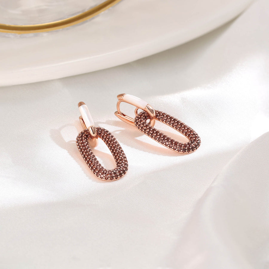 Double Ring Lock Earring With Formica Nano