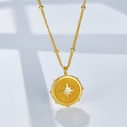 Eight-pointed Star Charm Necklace