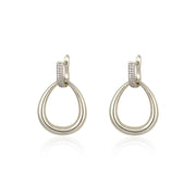 Simple Cold Style Double Hoop Earrings