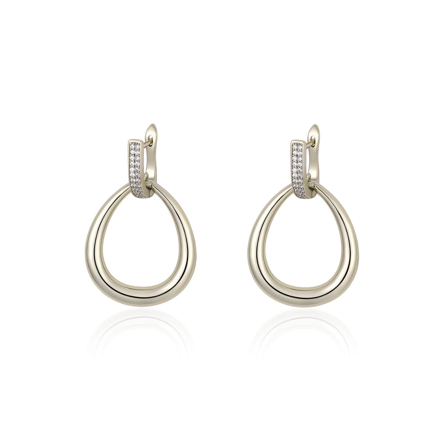 Simple Cold Style Double Hoop Earrings