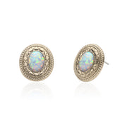 Coffee Gold Opal Earrings