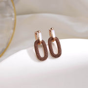 Double Ring Lock Earring With Formica Nano