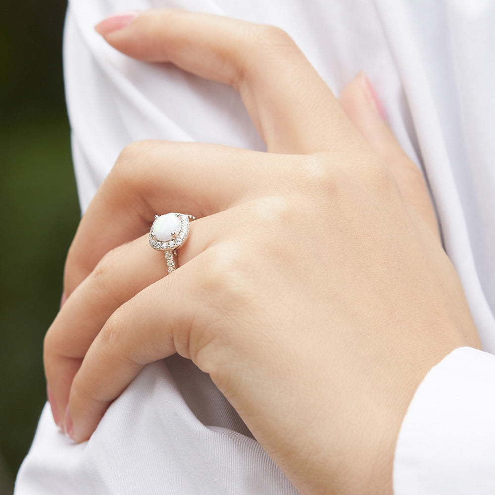 Opal Zirconia Ring