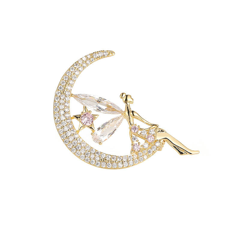 Angel Elf Zircon Brooch